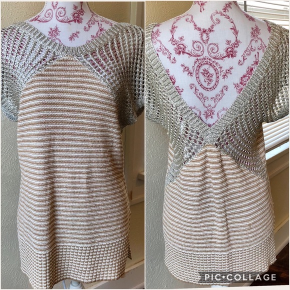 Tracy Reese Sweaters - Tracy Reese Low Back Combination Sweater S